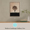 image:imageMartha Stewart Perry Street Canvas Wall Art Modern Landscape Solitary Tree 135 x 195 Living Room and Bedroom Decor Framed