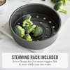 image:imageMartha Stewart Rice Cooker 4 Cup Uncooked  8 Cup Cooked Ceramic NonStick Removable Pot Keep Warm Measure Markings Steam Basket Brown amp Sushi Rice Quick Cook Quinoa Grains Oats Linen CreamLinen Cream