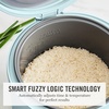 image:imageMartha Stewart Rice Cooker 4 Cup Uncooked  8 Cup Cooked Ceramic NonStick Removable Pot Keep Warm Measure Markings Steam Basket Brown amp Sushi Rice Quick Cook Quinoa Grains Oats Linen CreamSky Blue