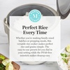 image:imageMartha Stewart Rice Cooker 4 Cup Uncooked  8 Cup Cooked Ceramic NonStick Removable Pot Keep Warm Measure Markings Steam Basket Brown amp Sushi Rice Quick Cook Quinoa Grains Oats Linen CreamLinen Cream