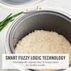image:imageMartha Stewart Rice Cooker 4 Cup Uncooked  8 Cup Cooked Ceramic NonStick Removable Pot Keep Warm Measure Markings Steam Basket Brown amp Sushi Rice Quick Cook Quinoa Grains Oats Linen CreamLinen Cream