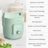 image:imageMartha Stewart Rice Cooker 4 Cup Uncooked  8 Cup Cooked Ceramic NonStick Removable Pot Keep Warm Measure Markings Steam Basket Brown amp Sushi Rice Quick Cook Quinoa Grains Oats Linen CreamHoneydew Green