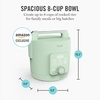 image:imageMartha Stewart Rice Cooker 4 Cup Uncooked  8 Cup Cooked Ceramic NonStick Removable Pot Keep Warm Measure Markings Steam Basket Brown amp Sushi Rice Quick Cook Quinoa Grains Oats Linen CreamHoneydew Green