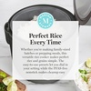 image:imageMartha Stewart Rice Cooker 4 Cup Uncooked  8 Cup Cooked Ceramic NonStick Removable Pot Keep Warm Measure Markings Steam Basket Brown amp Sushi Rice Quick Cook Quinoa Grains Oats Linen CreamCaviar Gray
