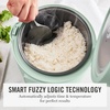 image:imageMartha Stewart Rice Cooker 4 Cup Uncooked  8 Cup Cooked Ceramic NonStick Removable Pot Keep Warm Measure Markings Steam Basket Brown amp Sushi Rice Quick Cook Quinoa Grains Oats Linen CreamHoneydew Green