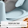 image:imageMartha Stewart Rotating Waffle Maker 180 Flip Iron with PFASFree Nonstick Plates Adjustable Timer Ready Light Drip Tray Space Saving Classic Round 7 Easy to Clean Stainless Steel LinenSky Blue