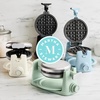 image:imageMartha Stewart Rotating Waffle Maker 180 Flip Iron with PFASFree Nonstick Plates Adjustable Timer Ready Light Drip Tray Space Saving Classic Round 7 Easy to Clean Stainless Steel LinenCaviar Gray