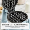 image:imageMartha Stewart Rotating Waffle Maker 180 Flip Iron with PFASFree Nonstick Plates Adjustable Timer Ready Light Drip Tray Space Saving Classic Round 7 Easy to Clean Stainless Steel LinenSky Blue
