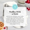 image:imageMartha Stewart Rotating Waffle Maker 180 Flip Iron with PFASFree Nonstick Plates Adjustable Timer Ready Light Drip Tray Space Saving Classic Round 7 Easy to Clean Stainless Steel LinenLinen Cream