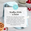 image:imageMartha Stewart Rotating Waffle Maker 180 Flip Iron with PFASFree Nonstick Plates Adjustable Timer Ready Light Drip Tray Space Saving Classic Round 7 Easy to Clean Stainless Steel LinenSky Blue