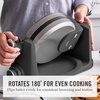 image:imageMartha Stewart Rotating Waffle Maker 180 Flip Iron with PFASFree Nonstick Plates Adjustable Timer Ready Light Drip Tray Space Saving Classic Round 7 Easy to Clean Stainless Steel LinenCaviar Gray