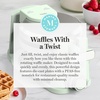 image:imageMartha Stewart Rotating Waffle Maker 180 Flip Iron with PFASFree Nonstick Plates Adjustable Timer Ready Light Drip Tray Space Saving Classic Round 7 Easy to Clean Stainless Steel LinenHoneydew Green