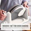 image:imageMartha Stewart Rotating Waffle Maker 180 Flip Iron with PFASFree Nonstick Plates Adjustable Timer Ready Light Drip Tray Space Saving Classic Round 7 Easy to Clean Stainless Steel LinenLinen Cream