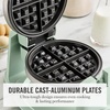 image:imageMartha Stewart Rotating Waffle Maker 180 Flip Iron with PFASFree Nonstick Plates Adjustable Timer Ready Light Drip Tray Space Saving Classic Round 7 Easy to Clean Stainless Steel LinenHoneydew Green