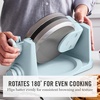 image:imageMartha Stewart Rotating Waffle Maker 180 Flip Iron with PFASFree Nonstick Plates Adjustable Timer Ready Light Drip Tray Space Saving Classic Round 7 Easy to Clean Stainless Steel LinenSky Blue