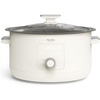 image:imageMartha Stewart 8 QT Slow Cooker Programmable with Timer 3 Heat Settings Low High Warm Nonstick Ceramic Removable Crock Stovetop amp Oven Safe Glass Lid Simmer Reheat Warm LinenLinen Cream