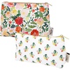 image:imageMartha Stewart Floral Insulated Snack Bag Keeper Set of 2 with Zipper Reusable Thermal Sandwich Bag Holder for Lunch Durable Stylish Lunch Bag Accessory Floral