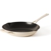 image:imageMartha Stewart Gatwick 12 Enameled Cast Iron Skillet PFASFree Classic Blue Exterior with Matte Black Enamel Interior Rust Resistant Oven SafeLinen White