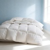 image:imageMartha Stewart Luxury White Goose Feathers Down Fiber Duvet Insert Queen Size  Hotel Collection 100 Cotton Comforter All Season Medium Warmth Breathable Hypoallergenic 90 x 90 InchLight WarmthWhite
