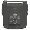 image:imageMartha Stewart Rice Cooker 4 Cup Uncooked  8 Cup Cooked Ceramic NonStick Removable Pot Keep Warm Measure Markings Steam Basket Brown amp Sushi Rice Quick Cook Quinoa Grains Oats Linen CreamCaviar Gray