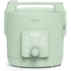 image:imageMartha Stewart Rice Cooker 4 Cup Uncooked  8 Cup Cooked Ceramic NonStick Removable Pot Keep Warm Measure Markings Steam Basket Brown amp Sushi Rice Quick Cook Quinoa Grains Oats Linen CreamHoneydew Green