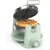 image:imageMartha Stewart Rotating Waffle Maker 180 Flip Iron with PFASFree Nonstick Plates Adjustable Timer Ready Light Drip Tray Space Saving Classic Round 7 Easy to Clean Stainless Steel LinenHoneydew Green