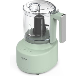 image:imageMartha Stewart 3 Cup Electric Food Chopper Vegetable amp Herb Mini Food Processor 24oz BPAFree Bowl Stainless Steel Blades Pour Spout Dicing Mincing Chop amp Puree Dishwasher Safe LinenHoneydew Green