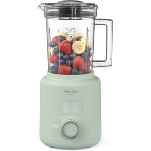 image:imageMartha Stewart 50oz Countertop Blender Smoothie Margarita amp Ice Crushing Blender BPAFree Pitcher 3 Speeds 5 Presets AutoClean Function Dishwasher Safe Stainless Steel Blades Linen CreamHoneydew Green
