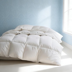 image:imageMartha Stewart Luxury White Goose Feathers Down Fiber Duvet Insert Queen Size  Hotel Collection 100 Cotton Comforter All Season Medium Warmth Breathable Hypoallergenic 90 x 90 InchLight WarmthWhite