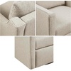 image:imageMartha Stewart Amber Swivel Chair for Living Room Barrel Style Bedroom Lounge Removable Foam Seat Cushion Upholstered Nursery Furniture Metal Base Fully Assembled 305 D x 30 W x 35 H Natural