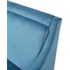 image:imageMartha Stewart Anna Upholstered Accent Chair Removable Lumbar Pillow Support Square Arm Jacqard Fabric Chic Modern Wide Cushion Seat Bedroom Lounge Comfy Blue 3075 W x 3225 D x 325 HAnna Blue