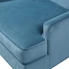 image:imageMartha Stewart Anna Upholstered Accent Chair Removable Lumbar Pillow Support Square Arm Jacqard Fabric Chic Modern Wide Cushion Seat Bedroom Lounge Comfy Blue 3075 W x 3225 D x 325 HAnna Blue