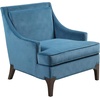 image:imageMartha Stewart Anna Upholstered Accent Chair Removable Lumbar Pillow Support Square Arm Jacqard Fabric Chic Modern Wide Cushion Seat Bedroom Lounge Comfy Blue 3075 W x 3225 D x 325 HAnna Blue