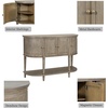 image:imageMartha Stewart Ayanna Accent Cabinet Storage for Living Room Accent Chest with Adjustable Inner Shelf Living Room Storage Chest with Shelf Farmhouse Living Room Cabinet 34 H Reclaimed Wheat