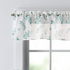 image:imageMartha Stewart Botanical Kitchen Curtains  36 Inch Sheer Cafe Tier Curtains with Valance Set  3 Piece White Green MaddisonWhiteGreen