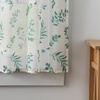 image:imageMartha Stewart Botanical Kitchen Curtains  36 Inch Sheer Cafe Tier Curtains with Valance Set  3 Piece White Green MaddisonWhiteGreen