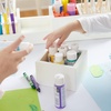 image:imageMartha Stewart Crafting Kids Accessory Tray  Linen White Wooden Paintbrush Storage with 4 Compartments Crayon Marker and Pencil Organizer for DeskLinen White