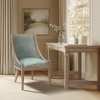 image:imageMartha Stewart Farmhouse Dining Room Chair Recessed Arm Chair For Bedrooms Nailhead Trim Solid Wood Legs Upholstered Reading Accent Chairs For Living Room Kitchen Decor  Soft Green ElmcrestSoft Green