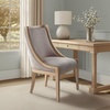 image:imageMartha Stewart Farmhouse Dining Room Chair Recessed Arm Chair For Bedrooms Nailhead Trim Solid Wood Legs Upholstered Reading Accent Chairs For Living Room Kitchen Decor  Soft Green ElmcrestLinen Color