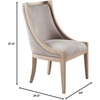 image:imageMartha Stewart Farmhouse Dining Room Chair Recessed Arm Chair For Bedrooms Nailhead Trim Solid Wood Legs Upholstered Reading Accent Chairs For Living Room Kitchen Decor  Soft Green ElmcrestLinen Color