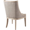 image:imageMartha Stewart Farmhouse Dining Room Chair Recessed Arm Chair For Bedrooms Nailhead Trim Solid Wood Legs Upholstered Reading Accent Chairs For Living Room Kitchen Decor  Soft Green ElmcrestLinen Color