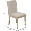 image:imageMartha Stewart Fiona Classic Upholstered Accent Dining Chairs Set of 2 Padded Seat CushionBack Solid Wood Frame and Turned Legs Simple Distressed Rustic Farmhouse Kitchen Furniture  Light Grey