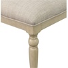 image:imageMartha Stewart Fiona Classic Upholstered Accent Dining Chairs Set of 2 Padded Seat CushionBack Solid Wood Frame and Turned Legs Simple Distressed Rustic Farmhouse Kitchen Furniture  Light Grey