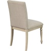 image:imageMartha Stewart Fiona Classic Upholstered Accent Dining Chairs Set of 2 Padded Seat CushionBack Solid Wood Frame and Turned Legs Simple Distressed Rustic Farmhouse Kitchen Furniture  Light Grey