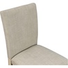 image:imageMartha Stewart Fiona Classic Upholstered Accent Dining Chairs Set of 2 Padded Seat CushionBack Solid Wood Frame and Turned Legs Simple Distressed Rustic Farmhouse Kitchen Furniture  Light Grey