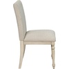 image:imageMartha Stewart Fiona Classic Upholstered Accent Dining Chairs Set of 2 Padded Seat CushionBack Solid Wood Frame and Turned Legs Simple Distressed Rustic Farmhouse Kitchen Furniture  Light Grey