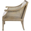 image:imageMartha Stewart Isla Accent Chairs for Living Room with Solid Wood Frame Cane Webbed Swoop Track Arms Turned Legs Farmhouse Coastal Cottage Deep Seating Lounge  Reclaimed Wood NaturalReclaimed Wood Beige