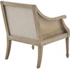 image:imageMartha Stewart Isla Accent Chairs for Living Room with Solid Wood Frame Cane Webbed Swoop Track Arms Turned Legs Farmhouse Coastal Cottage Deep Seating Lounge  Reclaimed Wood NaturalReclaimed Wood Natural