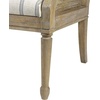 image:imageMartha Stewart Isla Accent Chairs for Living Room with Solid Wood Frame Cane Webbed Swoop Track Arms Turned Legs Farmhouse Coastal Cottage Deep Seating Lounge  Reclaimed Wood NaturalReclaimed Wood Beige