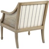 image:imageMartha Stewart Isla Accent Chairs for Living Room with Solid Wood Frame Cane Webbed Swoop Track Arms Turned Legs Farmhouse Coastal Cottage Deep Seating Lounge  Reclaimed Wood NaturalReclaimed Wood Beige